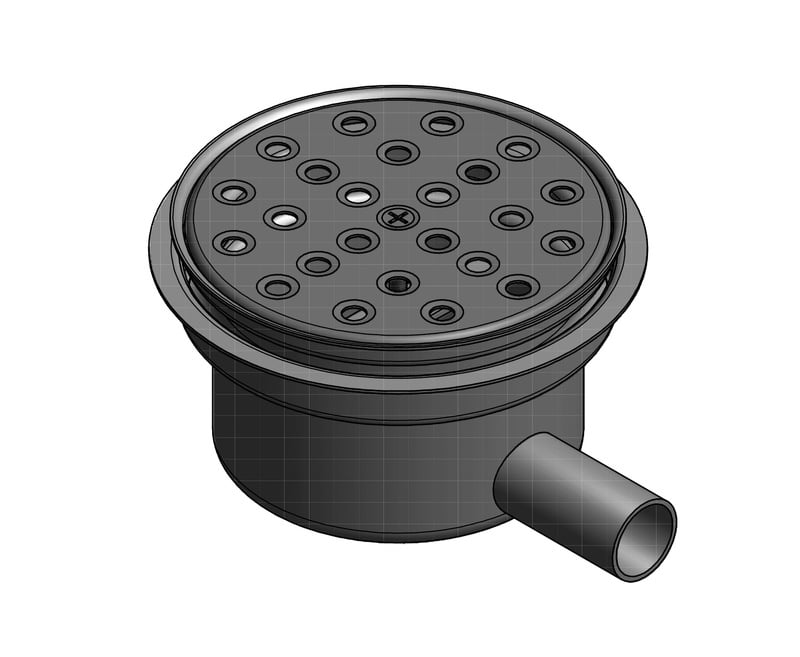 1 - Kaivot ja kaivotarvikkeet Kuivakaivo vaaka 32mm HST massalattia