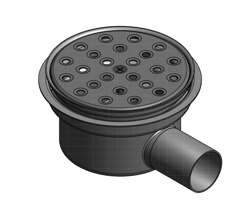 1 - Kaivot ja kaivotarvikkeet Kuivakaivo vaaka 50mm massalattia HST