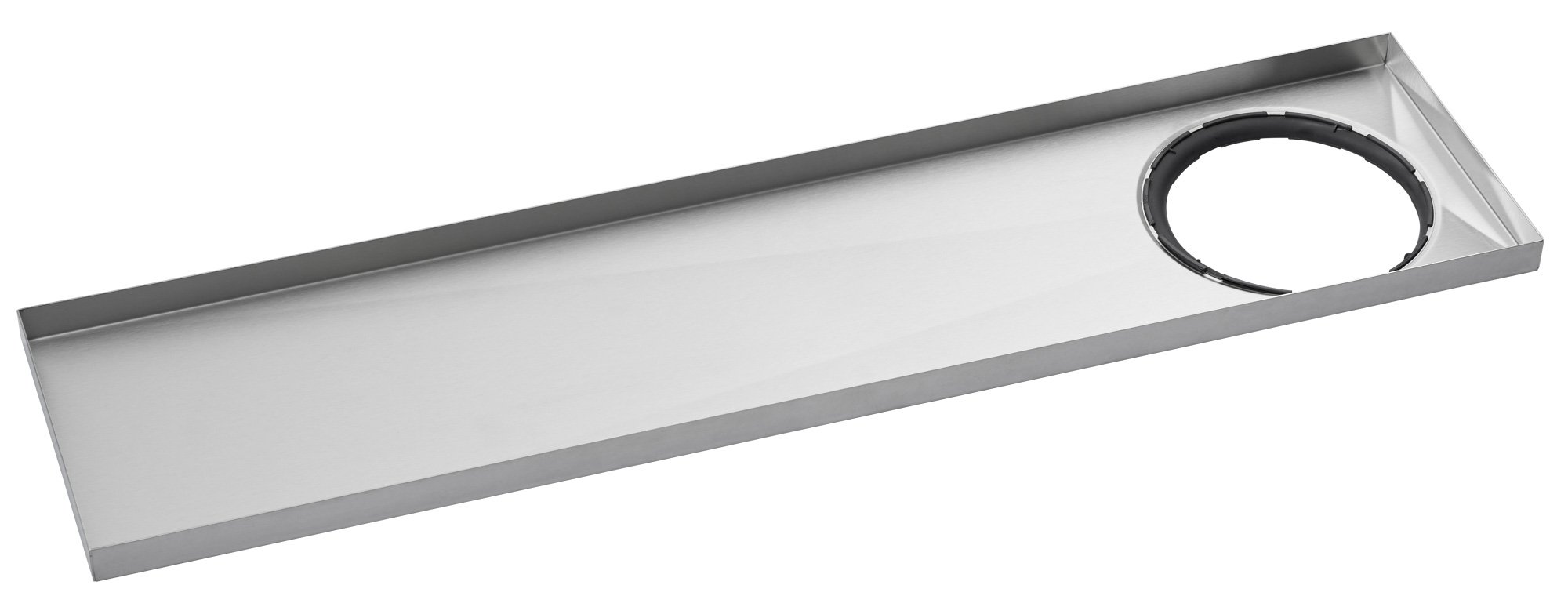 1 - Kaivot ja kaivotarvikkeet Linjalattiakaivon kouru Vieser Line 700mm epäkeskeinen RST