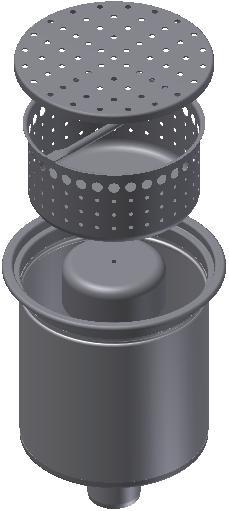 1 - Kaivot ja kaivotarvikkeet Pönttökaivo pysty 75mm RST betoni