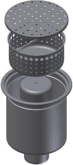 1 - Kaivot ja kaivotarvikkeet Pönttökaivo RST pysty 110mm betoni