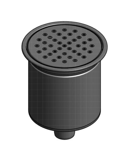 1 - Kaivot ja kaivotarvikkeet Pönttökaivo pysty RST 75mm muovimatolle