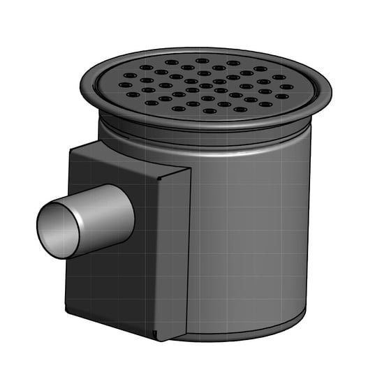 1 - Kaivot ja kaivotarvikkeet Pönttökaivo vaaka 75mm muovimattolattia RST 398x293mm