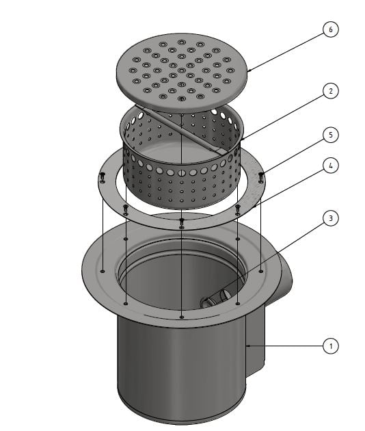 1 - Kaivot ja kaivotarvikkeet Pönttökaivo vaaka 110mm RST Altromatto