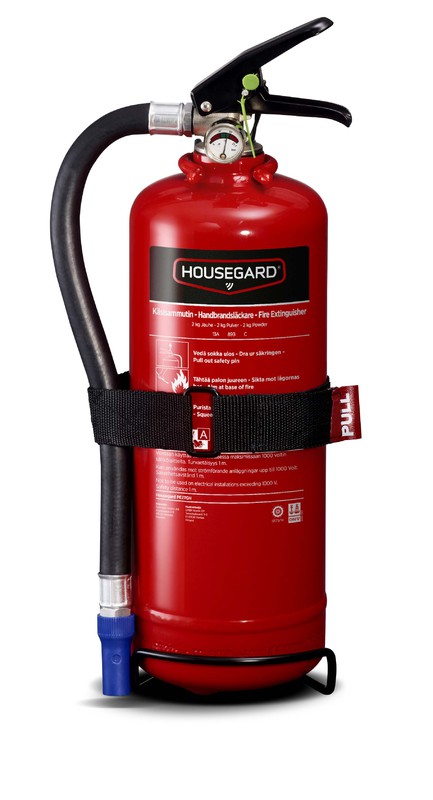 Palokalusteet Jauhesammutin Housegard 2kg 13A 89B C