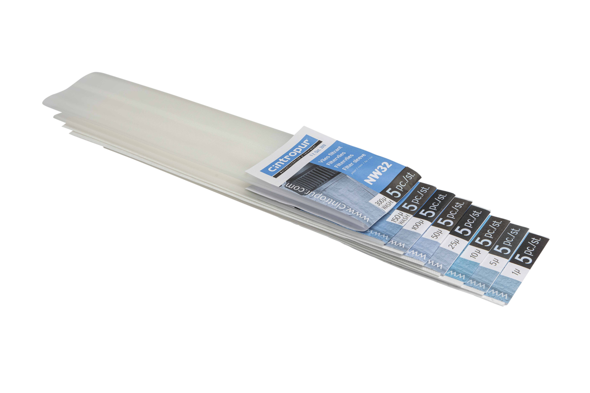 1 - Vedensuodattimet ja tarvikkeet Suodatinsukka Cintropur NW 32 5µm 5kpl