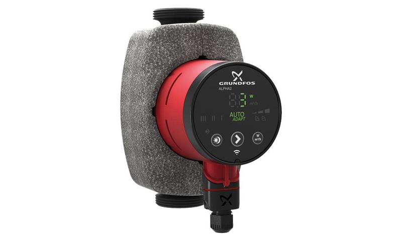 1 - Mittarit ja säätölaitteet Kiertovesipumppu Grundfos ALPHA2 25-80 180mm 1x230V