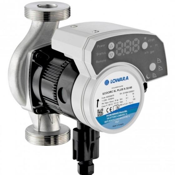 1 - Mittarit ja säätölaitteet Kiertovesipumppu Lowara ecocirc XL N 32-100 RST 180mm G2" 10m