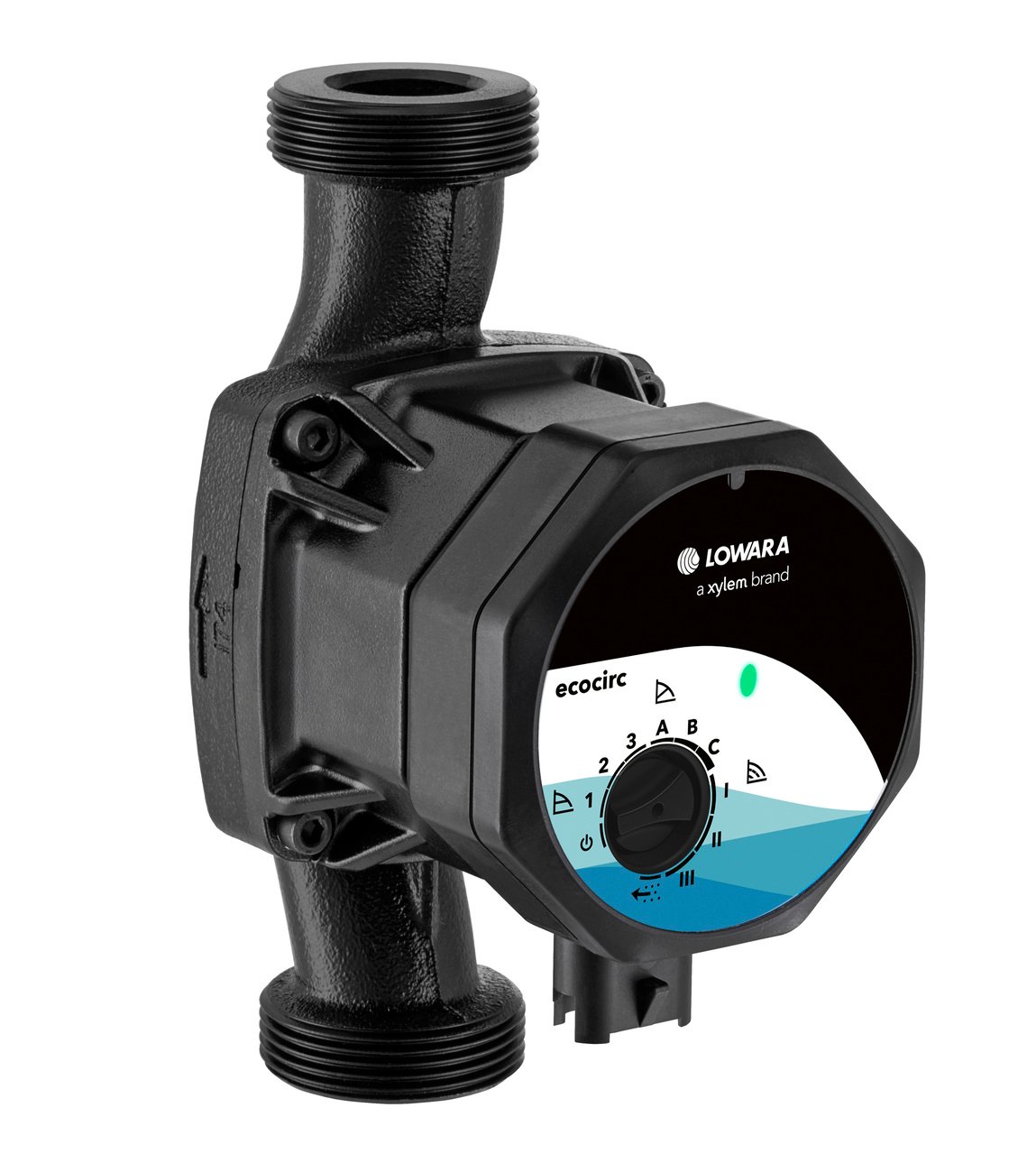 1 - Mittarit ja säätölaitteet Kiertovesipumppu Lowara ecocirc M 25-6/180 G1 1/2