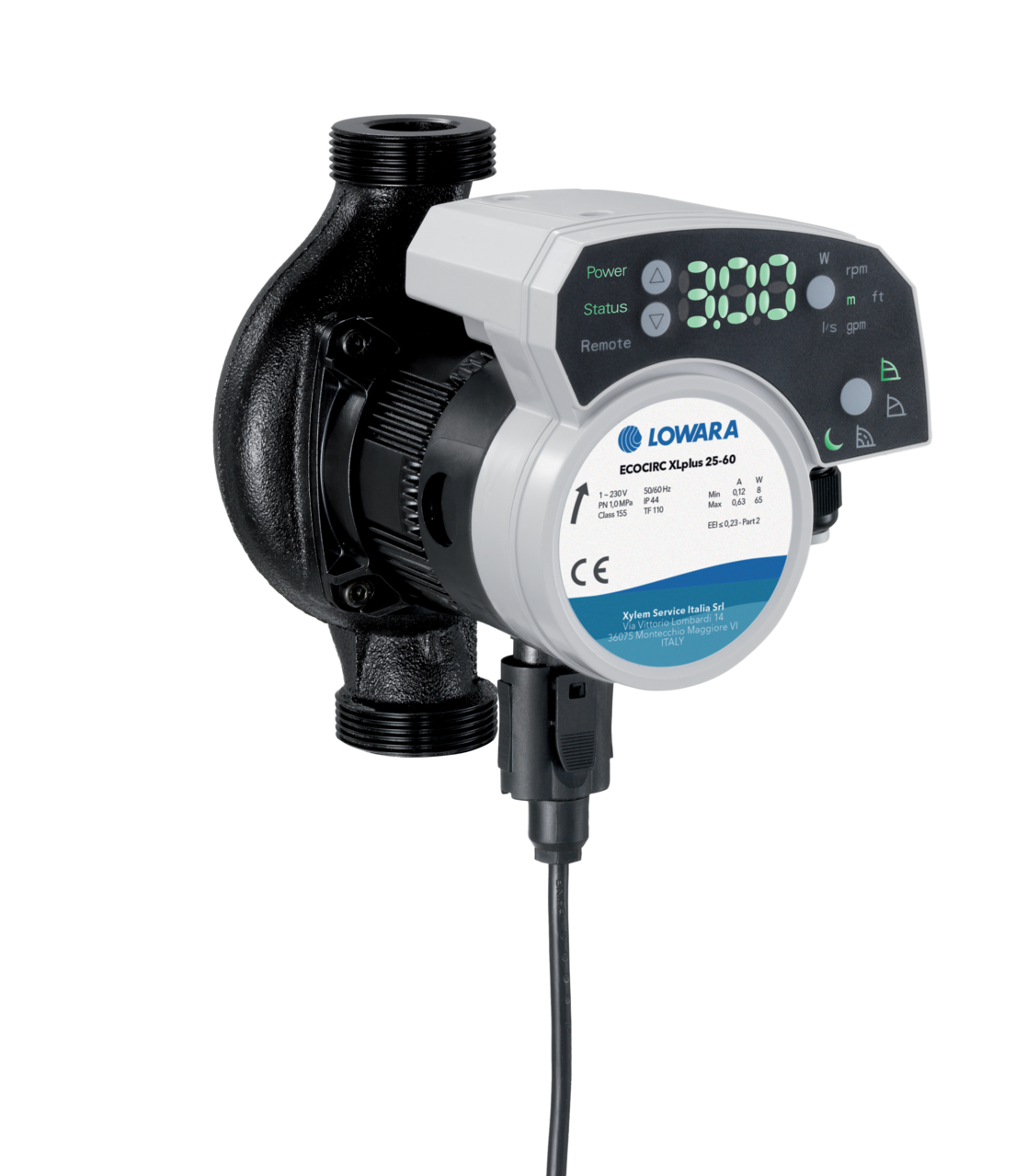 1 - Mittarit ja säätölaitteet Kiertovesipumppu Lowara ecocirc XLplus 25-40 180mm G1 1/2