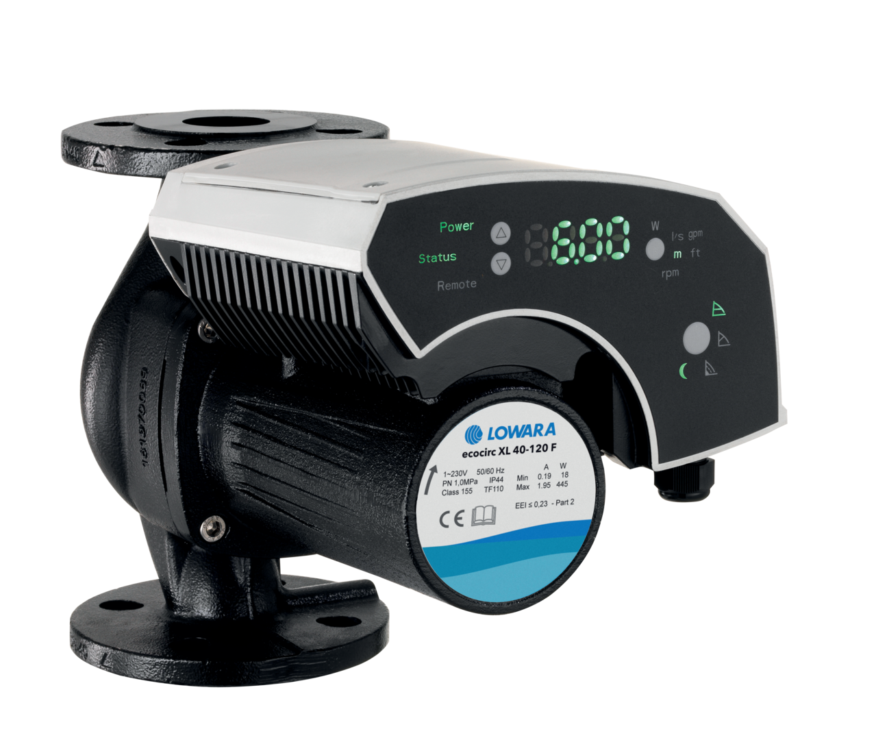 1 - Mittarit ja säätölaitteet Kiertovesipumppu Lowara ecocirc XLplus 65-120 F DN65 340mm