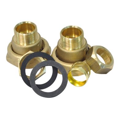 1 - Mittarit ja säätölaitteet Pumppuliitinpari suluin MS 1 1/2" x 22mm tiivisteillä