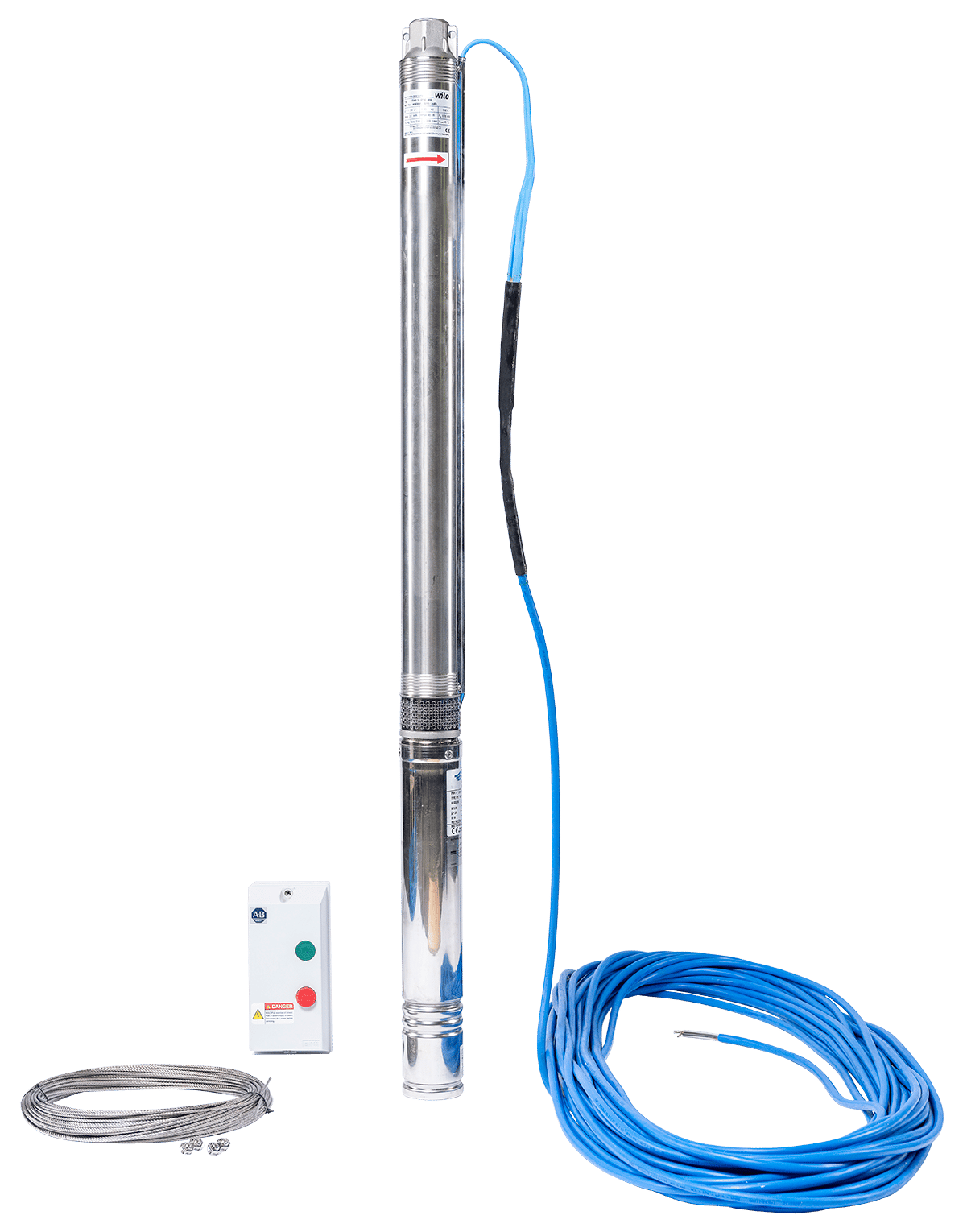 1 - Mittarit ja säätölaitteet Porakaivopumppupaketti Wilo TWU 3.01-45 1,1kW 1x230V G25