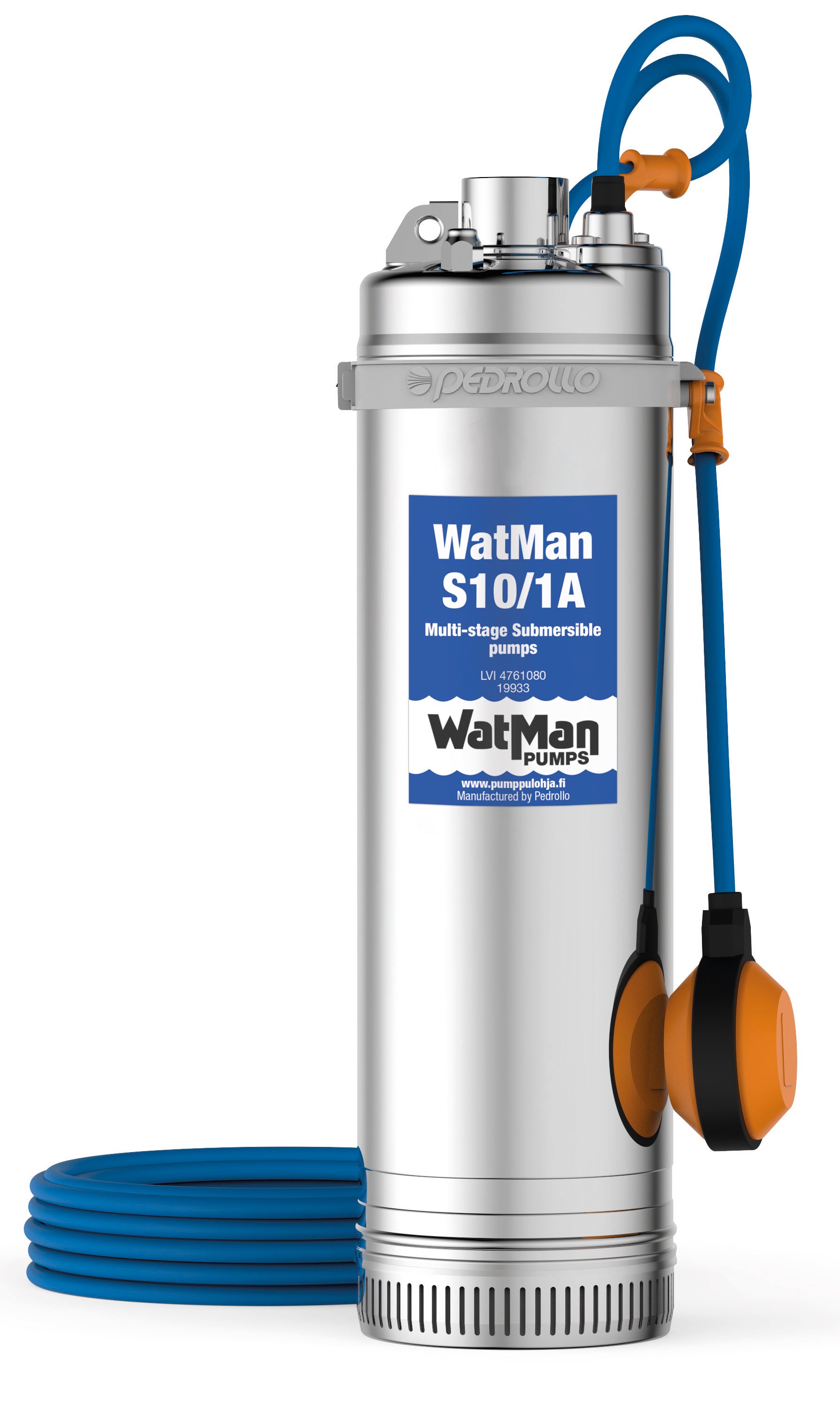 1 - Mittarit ja säätölaitteet Uppopumppu River S10/1 A RST 0.75kW 230V 135x543mm