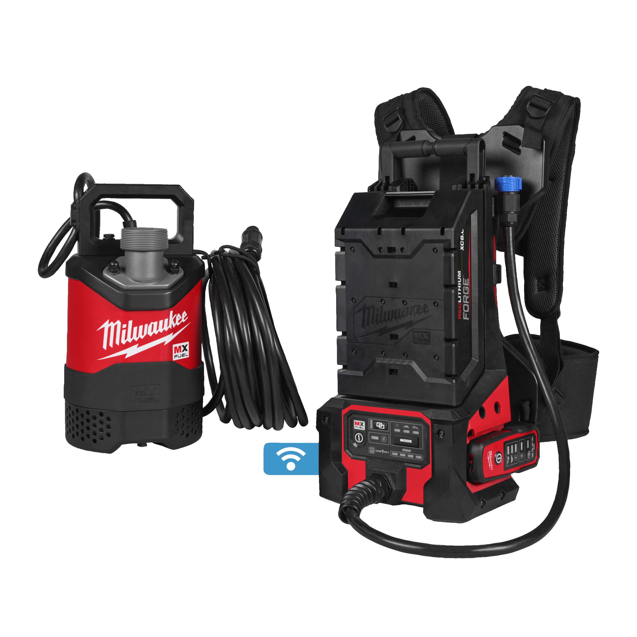 1 - Mittarit ja säätölaitteet Uppopumppu Milwaukee MXF SMP2-802 320l/min 18m 50mm