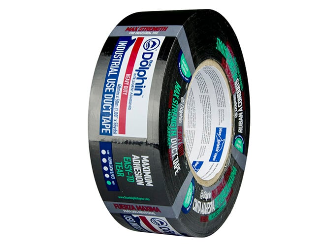 1 - Kiinnitys-, tiivistys- ja merkitsemistarvikkeet Ilmastointiteippi Blue Dolphin FM-250 48mm x 50m musta