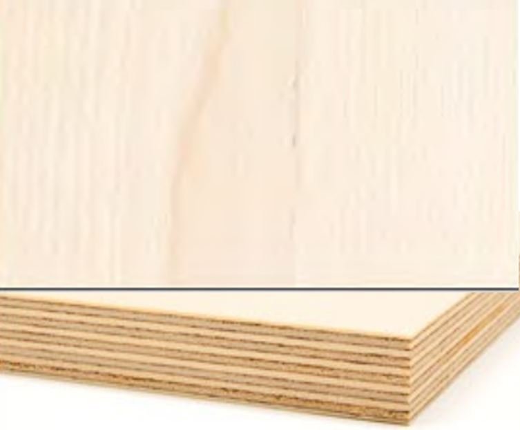 1 - Puu ja kipsilevyt Vanerilevy koivu viilutettu molemmin puolin 18x2500x1250mm