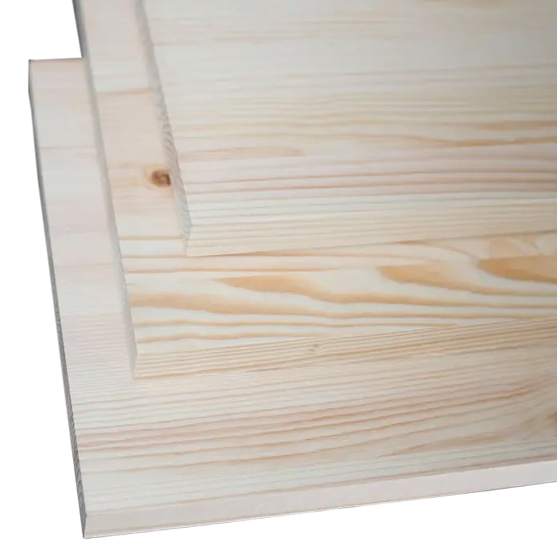 1 - Puu ja kipsilevyt Massiivipuulevy Mänty 18x600x3000mm A/B