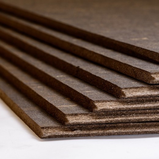 1 - Puu ja kipsilevyt Kuitulevy 18x540x2420 PP Alapohjalevy Hunton