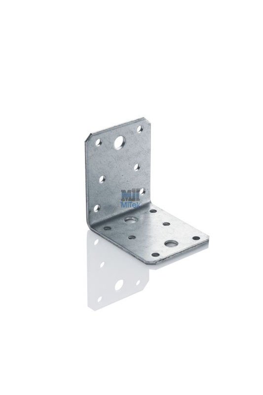 1 - Kiinnittäminen Kulma Kuumasinkitty 70x70x55x2.5mm 100kpl