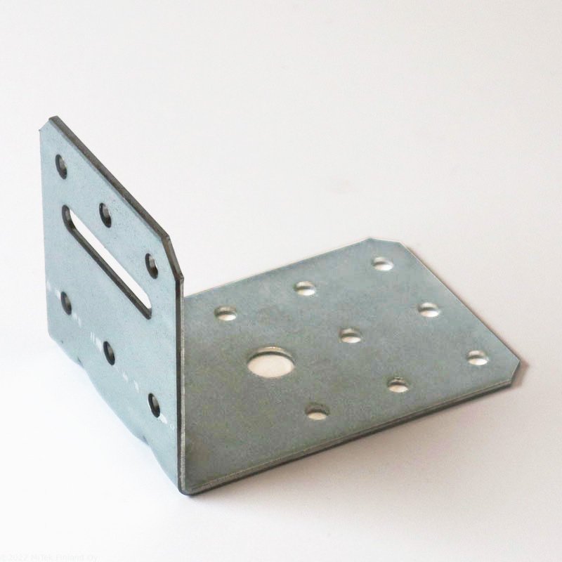 1 - Kiinnittäminen Kulma vahvistettu Kuumasinkitty 60x90x60x2.0mm 100kpl